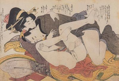Kitagawa Utamaro - Vánoční aukce - obrazy, koberce, nábytek