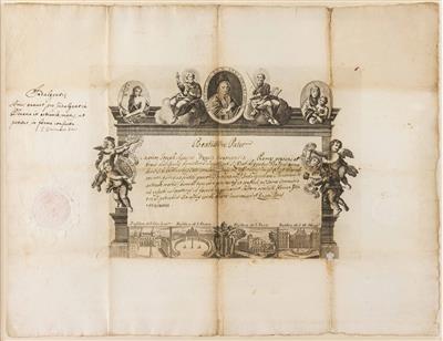 Indulgenz-Urkunde, Rom 1750 - Salzburg: Osterauktion