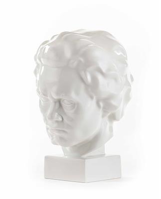 Ludwig van Beethoven-Büste, Augarten, 2. Hälfte 20. Jhdt., Entwurf Ferdinand Opitz (1885-1960) von 1935 - Schmuck, Uhren und Antiquitäten