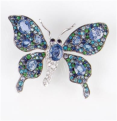 Brillantbrosche Schmetterling - Umění, starožitnosti, šperky – Salzburg