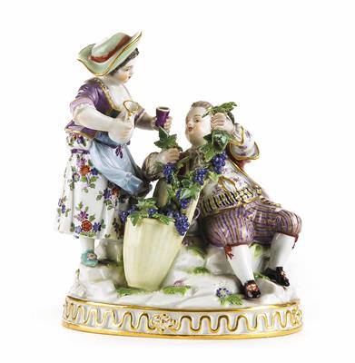 Figurengruppe "Herbst", Meissen, 1. Viertel 20. Jhdt., Entwurf M. V. Acier - Umění, starožitnosti, šperky – Salzburg