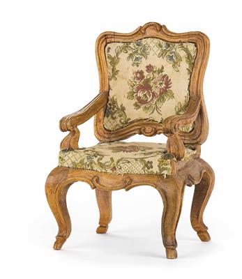 Miniatur-Barockfauteuil, 20. Jhdt. - Schmuck, Uhren und Antiquitäten