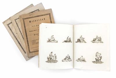 "Bilderlust für die Jugend zum Nachzeichnen und Illuminieren", um 1810 - Antiquariato