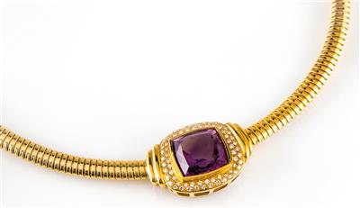 Brillant Amethystcollier - Jewellery, Watches and Craftwork