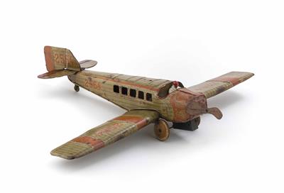 Blechflugzeug um 1930, Fabr. Güntermann - Jewellery, antiques and art