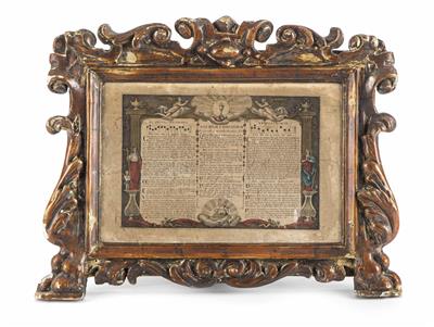 Kanontafel, Italien, wohl 17./18. Jahrhundert - Vánoční aukce