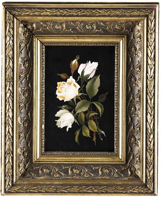 Pietra dura-Bildplatte, in der Art der Florentiner Arbeiten, Italien, um 1900 - Christmas auction