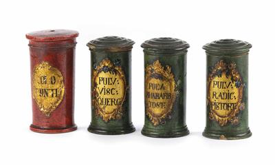 Vier Apothekerdosen 18. Jahrhundert - Weihnachtsauktion