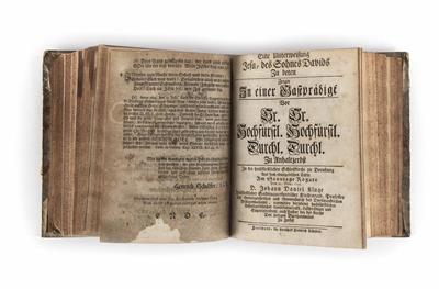 Sammelband mit 20 gedruckten evangelischen Predigten, 18. Jahrhundert - Vánoční aukce