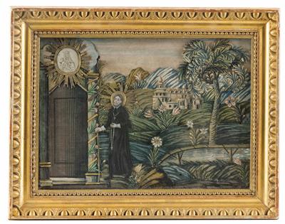 Collagenbild, Alpenländisch, frühes 19. Jahrhundert - Easter Auction