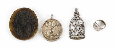 Konvolut von vier Devotionalien, 19. Jahrhundert - Easter Auction
