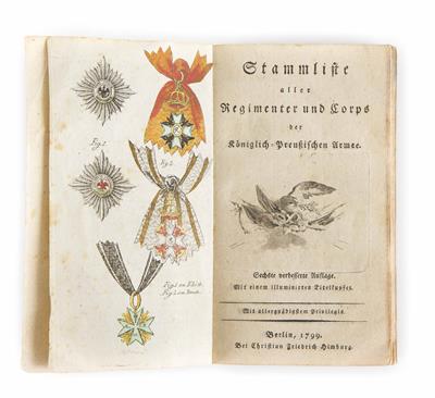 "Stammliste aller Regimenter und Corps der Königlich-Preußischen Armee" - Easter Auction