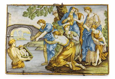 Bildplatte, Italien, wohl Werkstatt Castelli 18. Jahrhundert - Velikonoční aukce