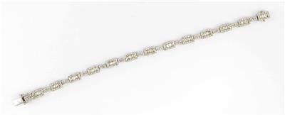 Brillant-Diamantarmband, zus. ca. 4,10 ct - Jewellery, watches and antiques