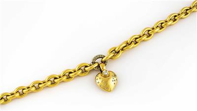 Brillant-Diamantcollier zus. ca. 0,60 ct - Jewellery, watches and antiques