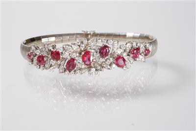 Brillant-Diamantarmband zus. ca. 1,30 ct - Aukce říjen
