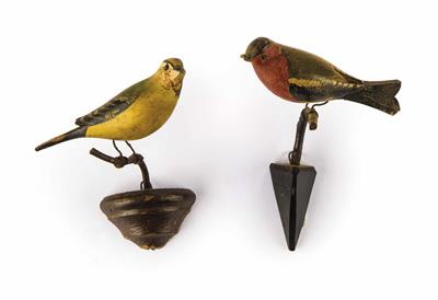 Zwei Viechtauer Singvögel, 19. Jahrhundert - Weihnachtsauktion
