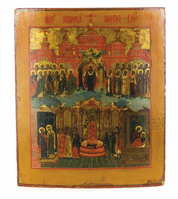 Russische Ikone, um 1800 - Vánoční aukce