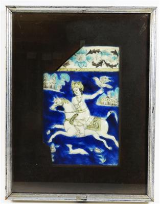 Fliesenfragment, Persisch 17./19. Jahrhundert? - Klenoty, umění a starožitnosti