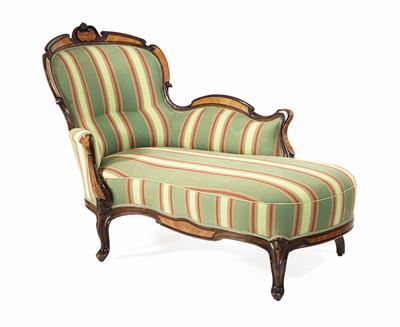 Sitz- bzw. Liegebank, sogenannte Chaiselongue, um 1860/70 - Velikonoční aukce