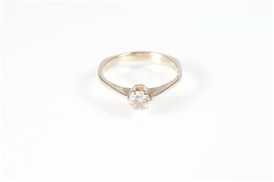 Brillantsolitärring ca. 0,40 ct - Schmuck, Uhren, Antiquitäten und  Malerei des 20. Jhdts.