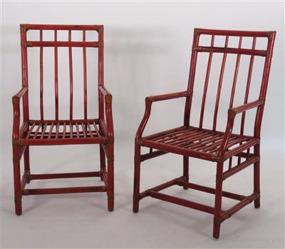 Paar Rattan-Fauteuils, 20. Jahrhundert - Gioielli, arte e antiquariato