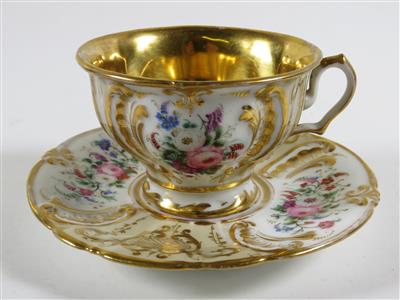 Sammeltasse mit Untertasse, Korniloff, St. Petersburg, Russland 2. Hälfte 19. Jahrhundert - Gioielli, arte e antiquariato