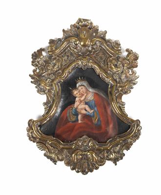 Gnadenbild, Alpenländisch um 1800 - Christmas auction - Silver, glass, porcelain, graphics, militaria, carpets