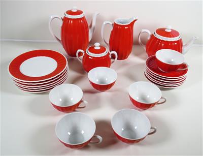 Art Deco Kaffe-Tee-Service, - Vánoční aukce - Stříbro, sklo, porcelán, Moderní grafika, koberce