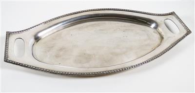 Wiener Silbertablett, um 1900 - Christmas auction - Silver, glass, porcelain, graphics, militaria, carpets