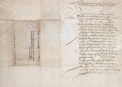 Konvolut von drei Salzburger Archivalien der Renaissancezeit: 1. - Velikonoční aukce