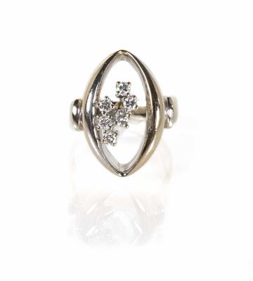 Brillantdamenring zus. ca. 0,35 ct - 20th Century Jewellery and watches