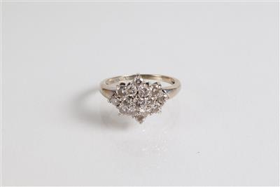 Brillantdamenring zus. ca. 1,10 ct - Summer auction