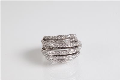 Brillantdamenring zus. ca. 3 ct - Summer auction