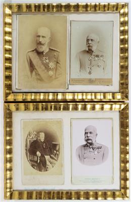 Konvolut von 4 Portrait-Fotos österreichisches Kaiserhaus bzw. Adel, Ende 19. Jahrhundert a) - Letní aukce