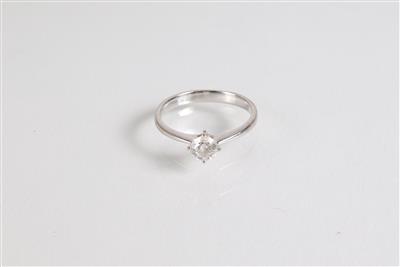 Solitärring 0,34 ct - Letní aukce