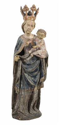 Madonna mit Kind, Österreichisch/Süddeutsch, 2. Hälfte 15. Jahrhundert - Asta di Natale