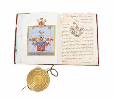 Adelsbrief (Ungarische Nobilitierung und Wappenverleihung) - Vánoční aukce