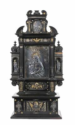 Deutsches Renaissance Altar-Retabel, ursprünglich Augsburg, 1. Hälfte 17. Jahrhundert - Weihnachtsauktion