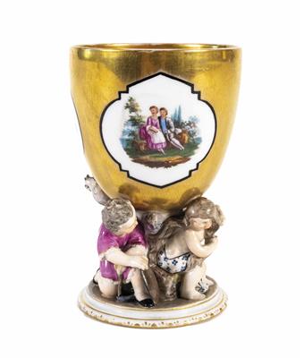 Pokal mit Allegorien, KPM-Berlin, 2. Hälfte 19. Jahrhundert - Weihnachtsauktion