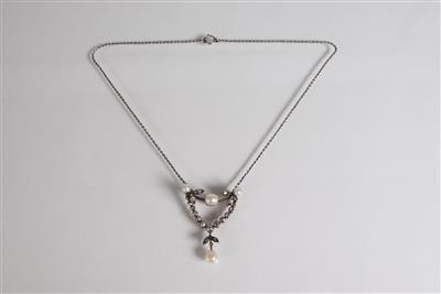 Altschliffdiamantcollier zus. ca. 0,55 ct - Vánoční aukce - Stříbro, sklo, porcelán, Moderní umění grafika, koberce