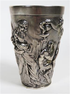 Trinkbecher, wohl Deutsch, um 1900 - Vánoční aukce - Stříbro, sklo, porcelán, Moderní umění grafika, koberce