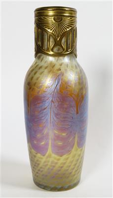 Vase, Johann Lötz Witwe, Klostermühle, um 1900 - Christmas auction - Silver, glass, porcelain, graphics, militaria, carpets