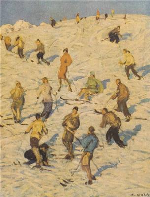 Handsignierter Druck Alfons Walde* (1891-1958) - Malerei des 20. Jahrhunderts