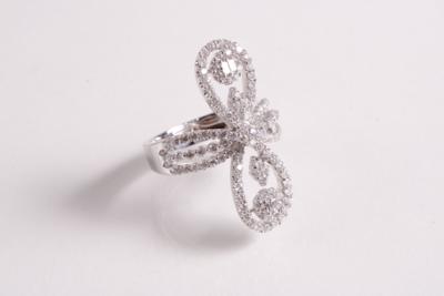 Brillant Diamant Damenring zus. ca. 1,70 ct - SOMMERAUKTION