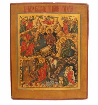 Russische Ikone, 19. Jahrhundert - Asta di Natale