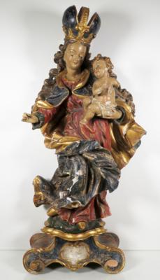 Madonna mit Kind im Barockstil, 19./20. Jahrhundert - Adventní aukce