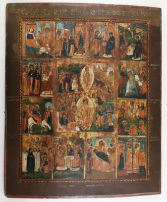 Russische Ikone, 19. Jahrhundert - Easter Auction