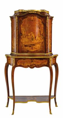 Salon Kabinett- bzw. Aufsatzschränkchen im Louis XV-Stil, Anfang 20. Jahrhundert - OSTERAUKTION - Teil 2