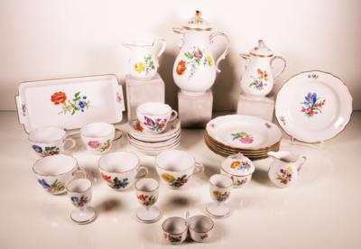 Kaffee- und Mokkaserviceteile, Meissen, vornehmlich Anfang 1980er-Jahre - Porcellana, vetro e oggetti da collezione